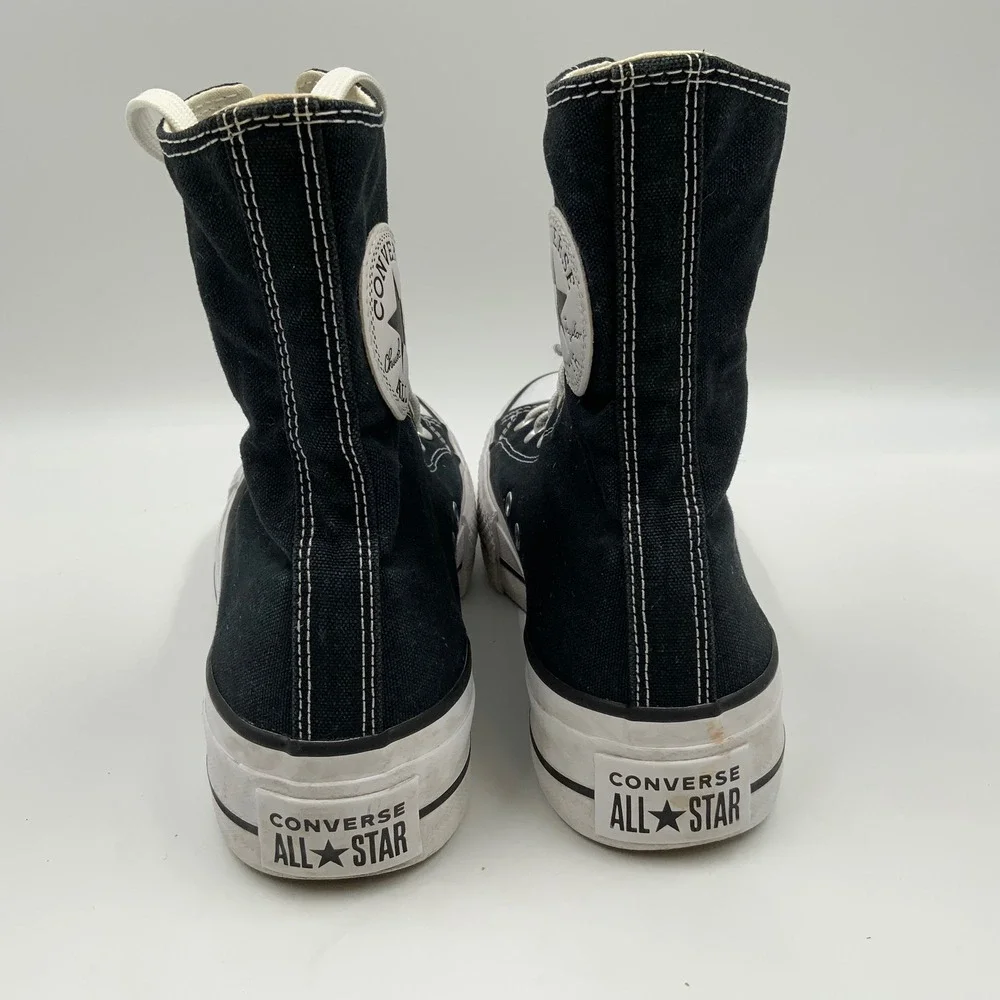Converse Chuck Taylor All Star Platform High Top Sneakers Black Womens Size 6.5 - Picture 5 of 8